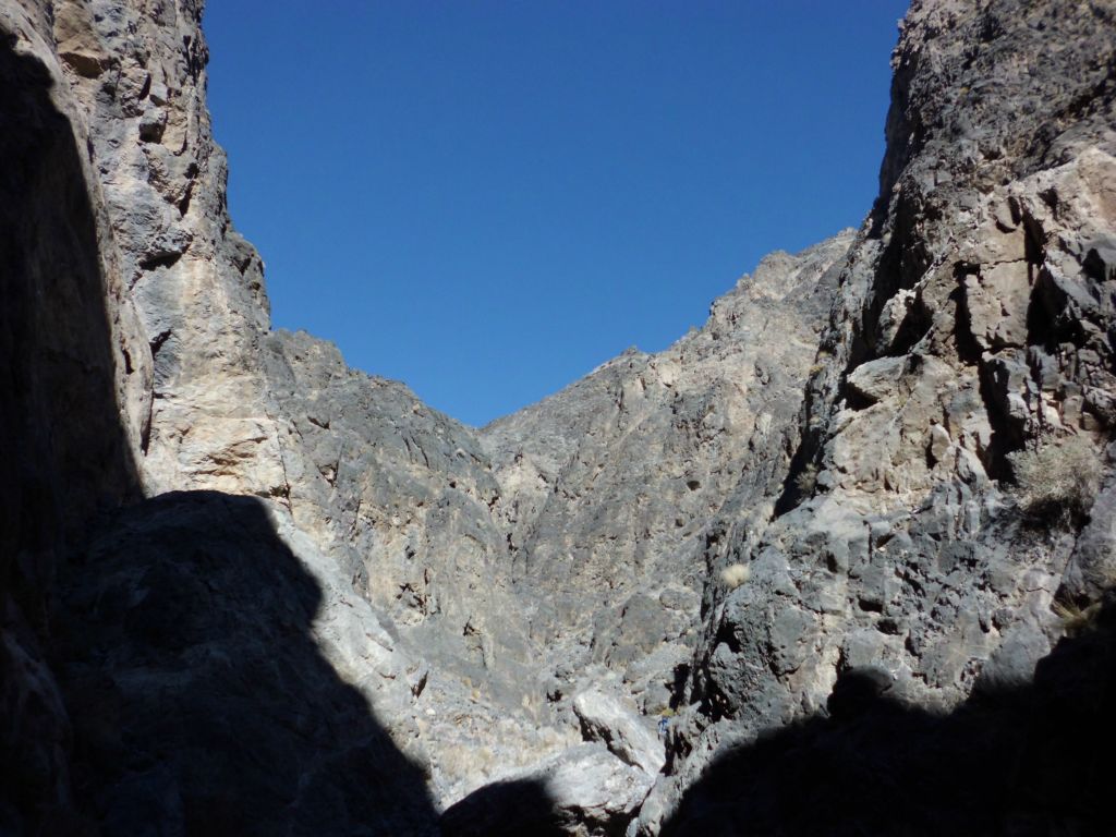 The canyon transitions from the middle to the upper portion with dramatic scenery: