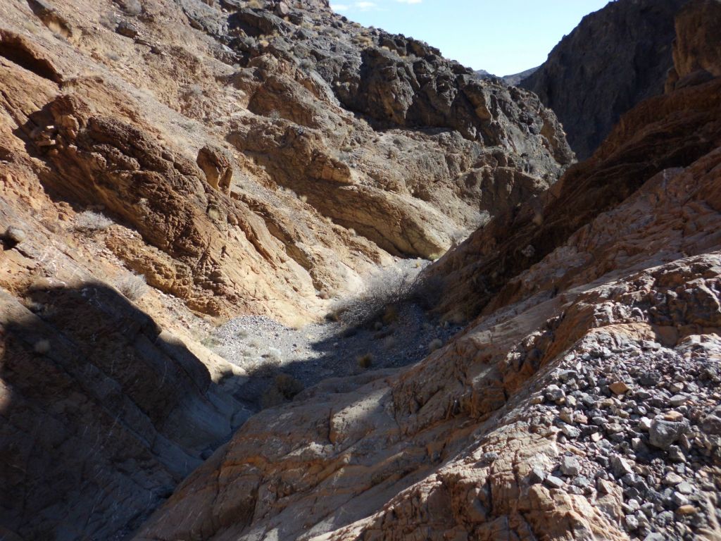 Beautiful scenery in upper Rockfall Canyon:
