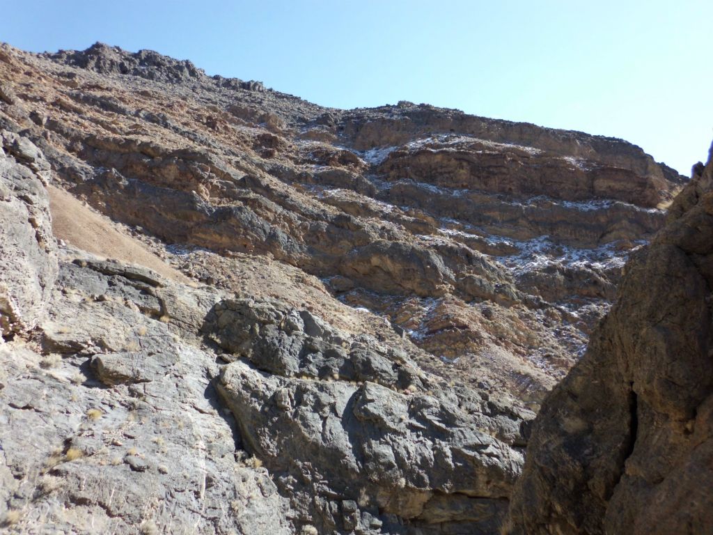 As we approached the highest regions of the canyon, snow began appearing on the hillsides: