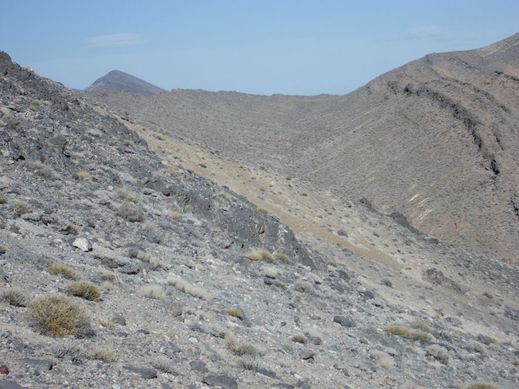 The small peak seen here is P5980 which is close to the Amargosa Overlook: