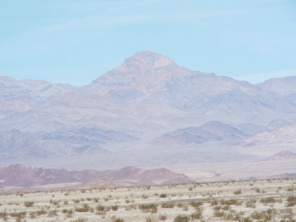 We had a fantastic view of Corkscrew Peak during our hike through various washes: