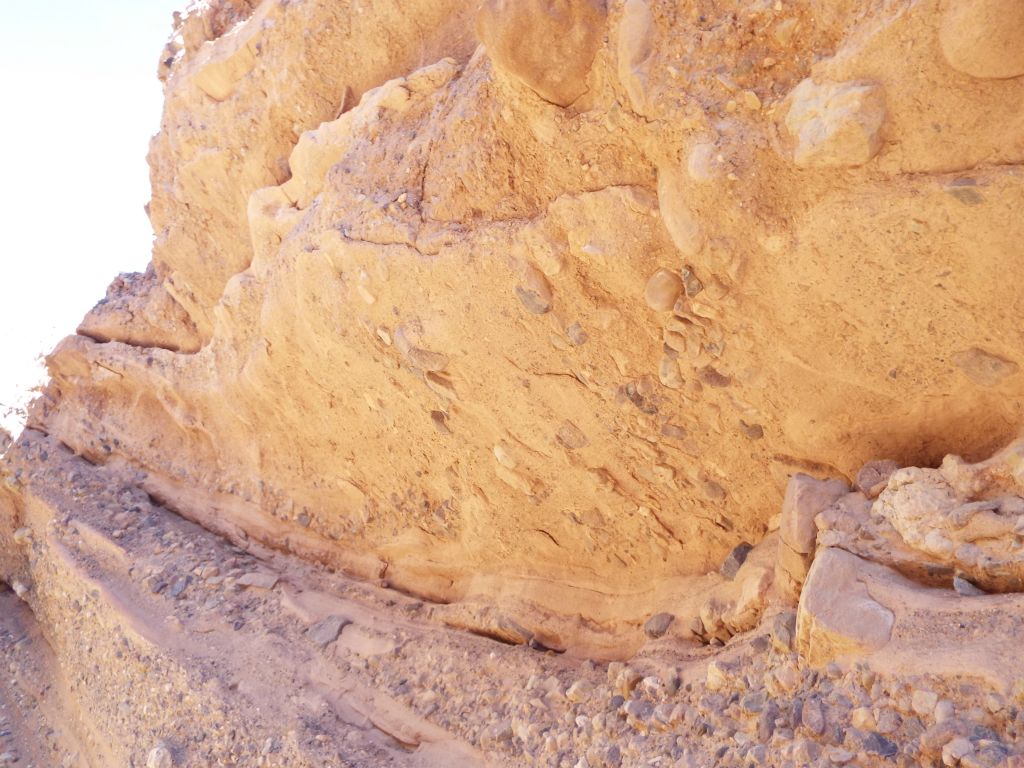 The canyon walls would take on a very unusual appearance at times: