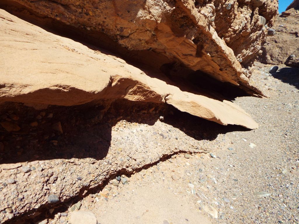 And there were entire rock shelves made of sandstone: