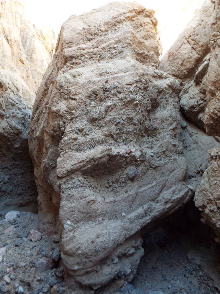 At this particular spot, you can either crawl through on the right or on the left: