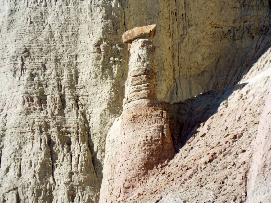 Below the cliffs are the impressive pinnacles seen in the next two pictures.  Keep in mind that these are long-distance photos: