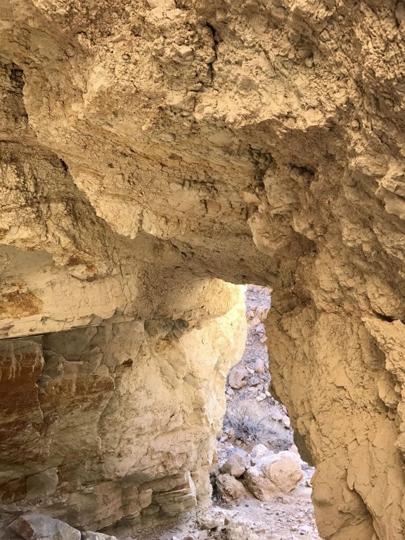 A unique angle showcasing the canyon span: