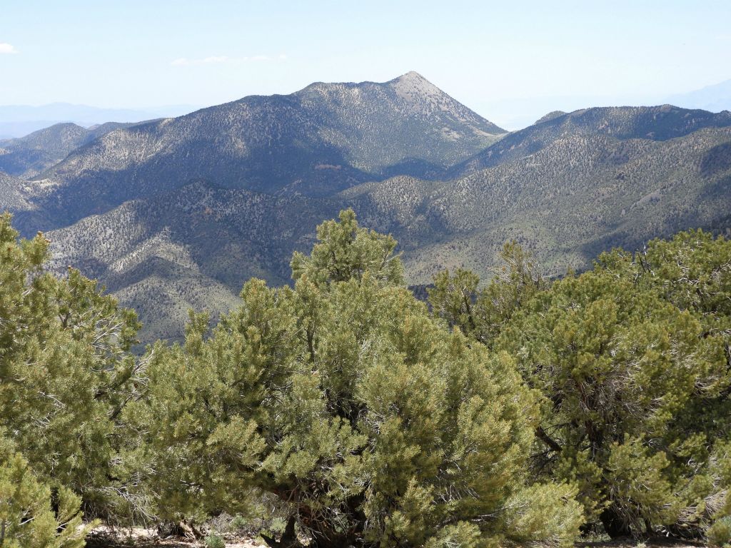 The first of the three major peaks is Wahguyhe Peak at 8,628 feet in elevation:
