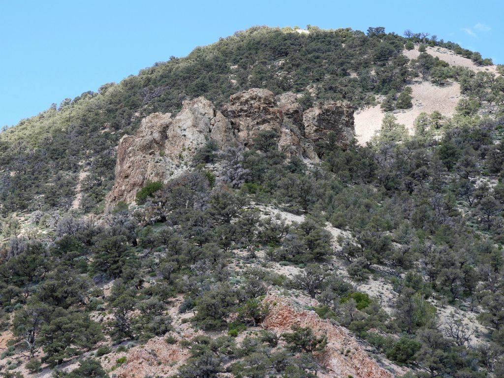 Seeing these giant rock crags was a bit concerning, realizing I would have to work my way around them: