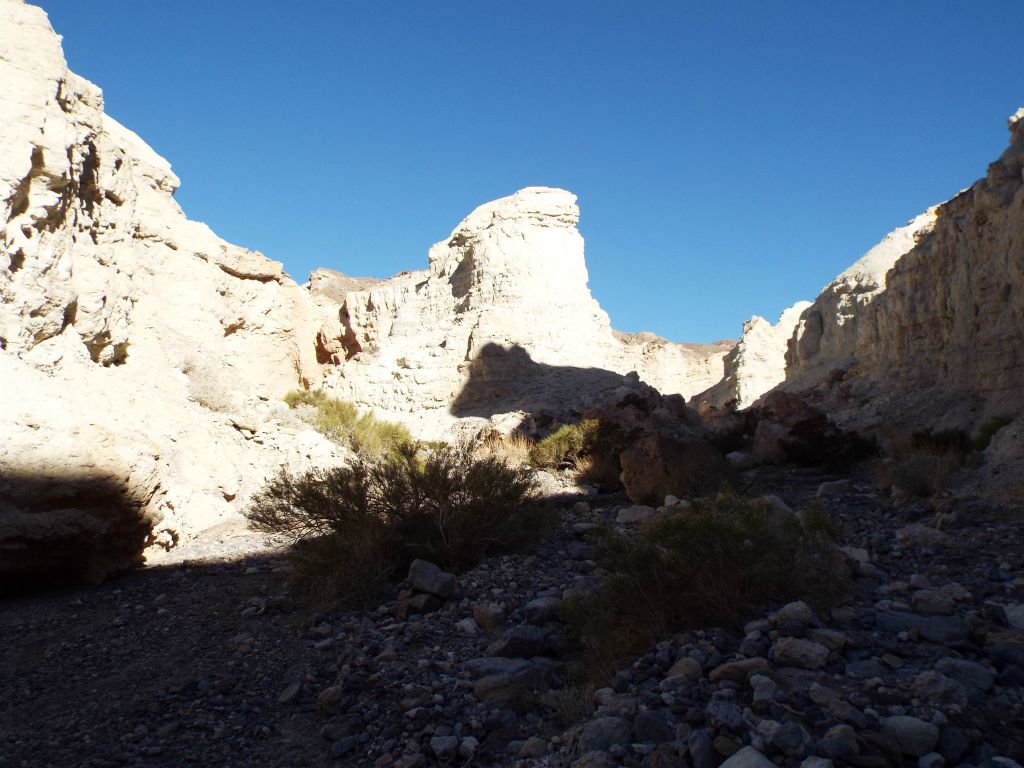 One of several junctions in the canyon which look confusing from a distance but more obvious once you get closer: