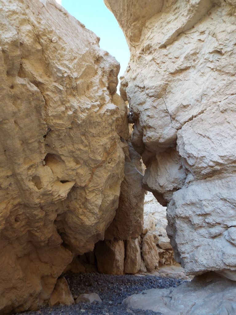 Portrait view of the front of the 1st false natural bridge: