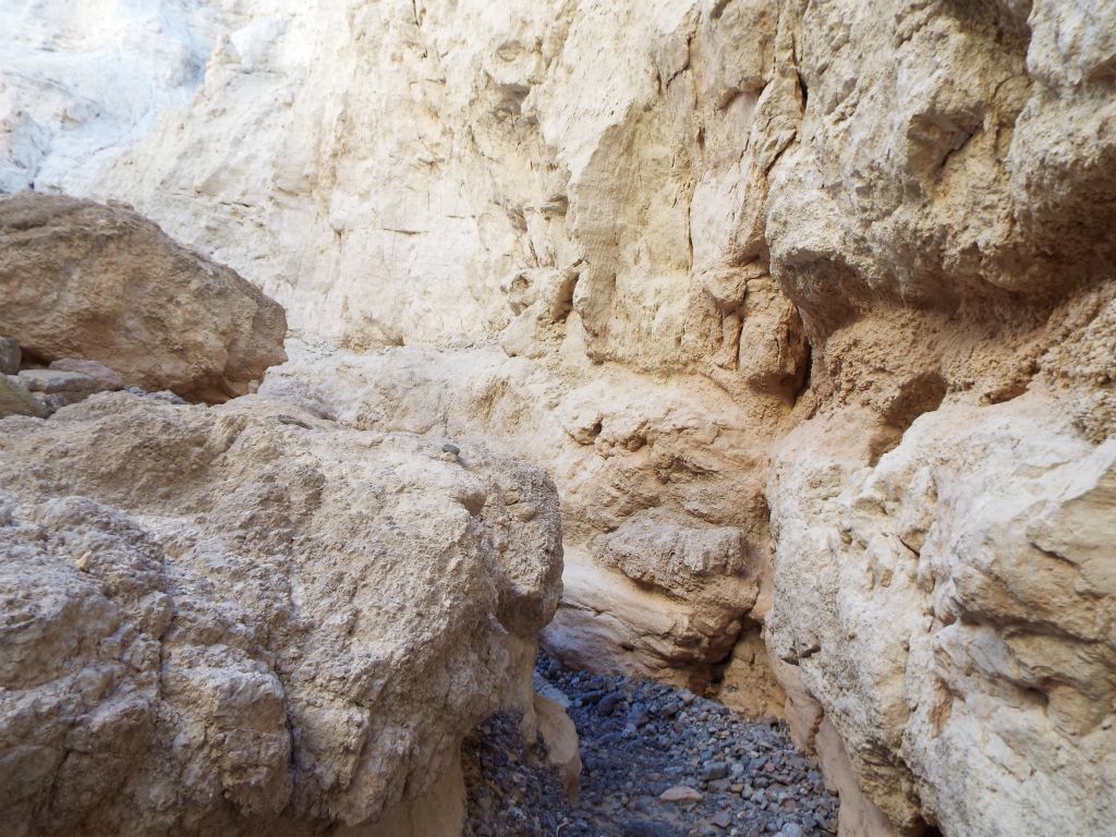Some of my favorite narrows of this canyon are just past this spot because they are composed of the white conglomerate: