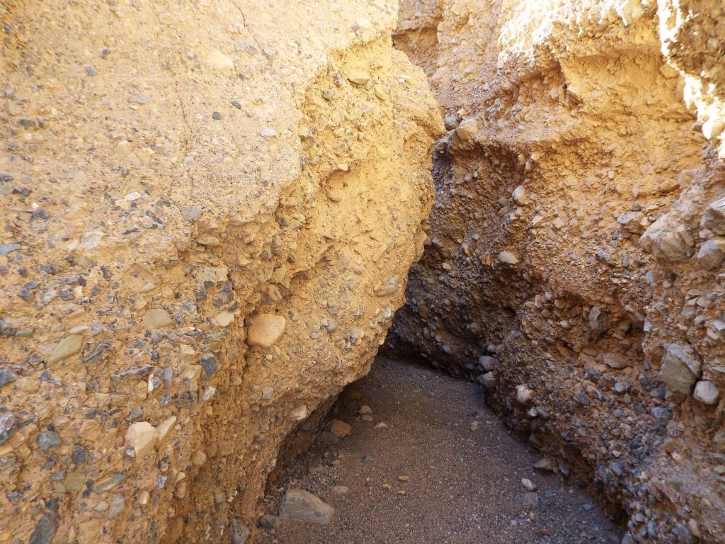 After crawling through, you enter a section of narrows created by more fallen boulders: