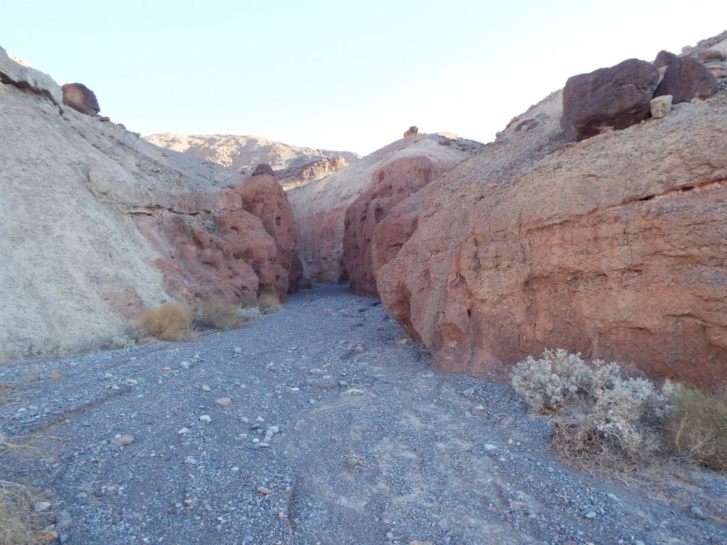 Gallery Canyon starts out near the canyon mouth with a brief constriction: