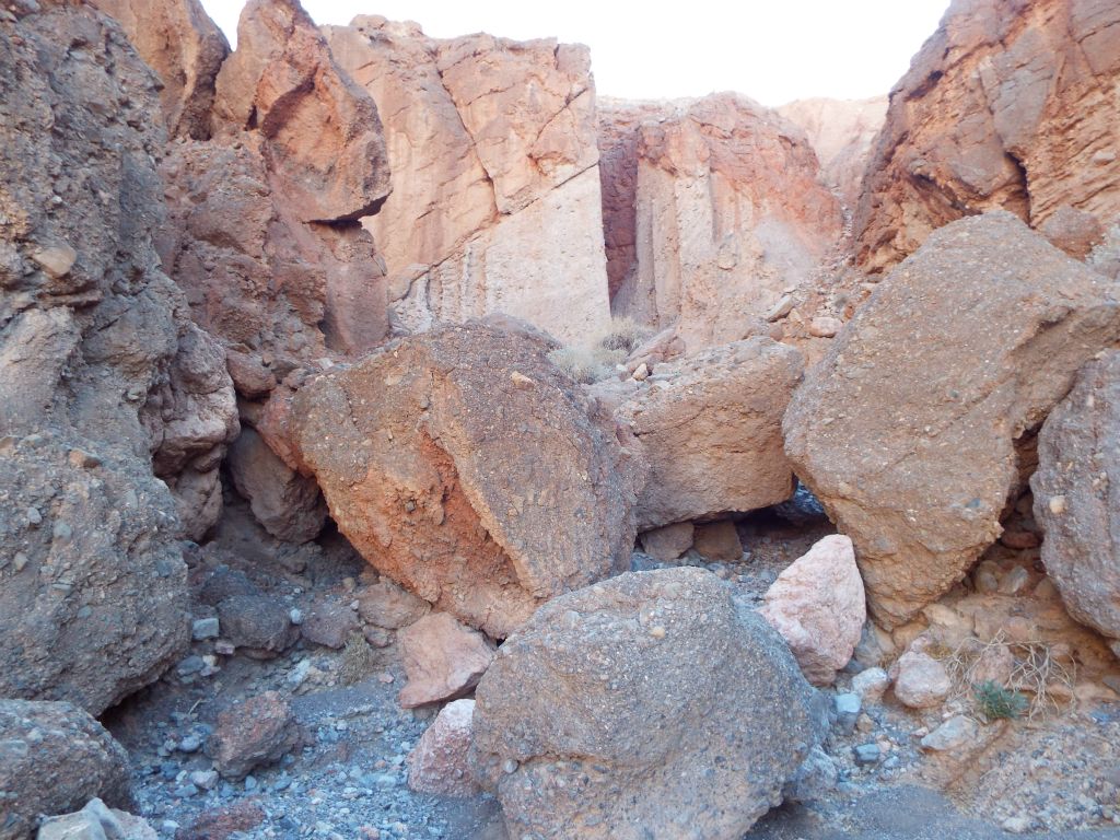 A fun section of boulders to either climb over, under, or around: