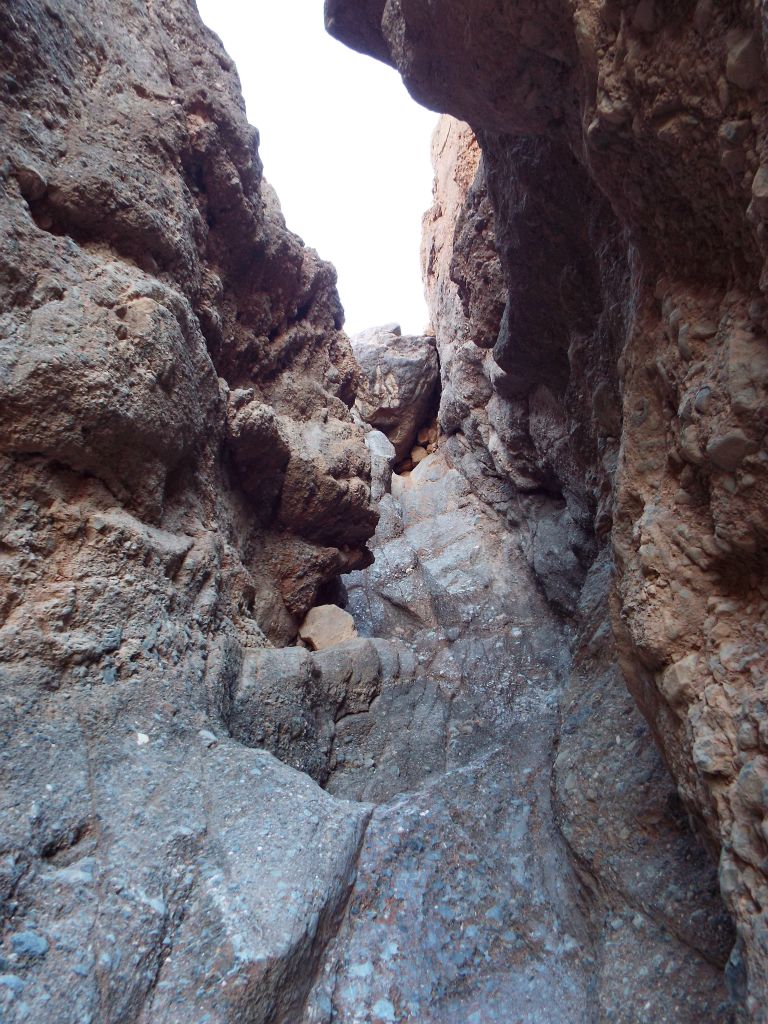 It looked tempting to try to climb, but I decided to head back out and look for a bypass: