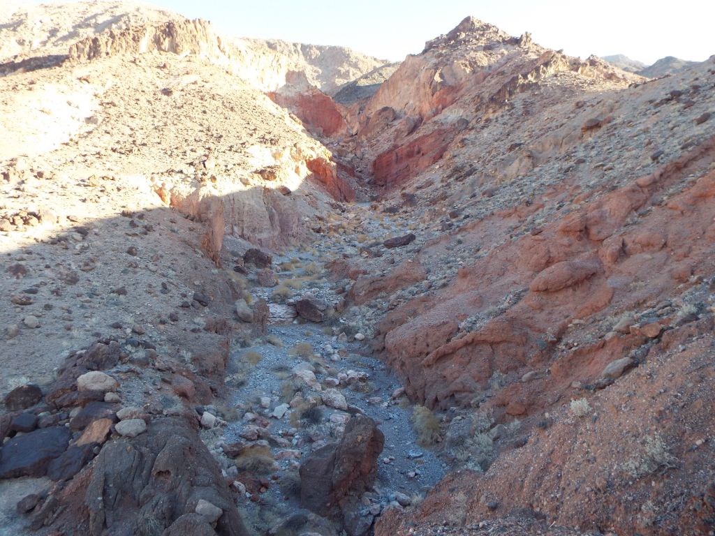 Here, I have climbed the ridge and am looking into the 2nd section of canyon:
