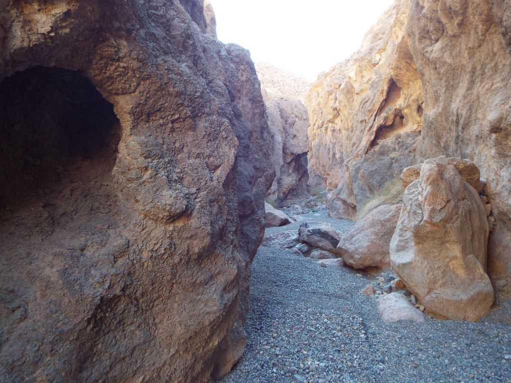 Similar to the previous picture, this view shows another small hole in the left side canyon wall: