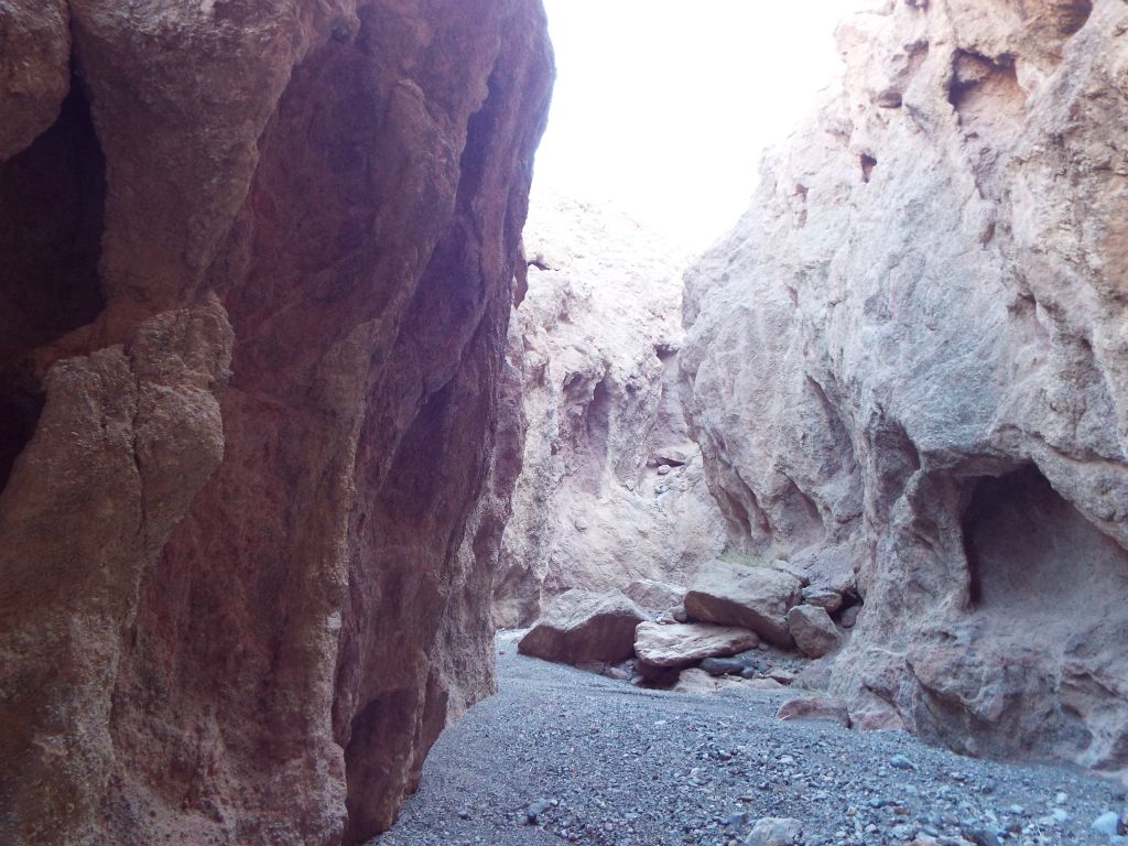 There were lots of small caves or oddly shaped openings in the canyon walls: