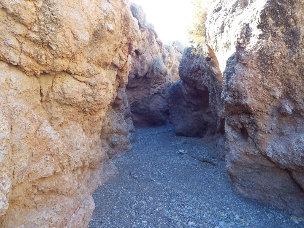 Back in the canyon, I turned around and was happy to see that the same colors of The Gallery could be seen in these shallow narrows located above the 3rd dry fall: