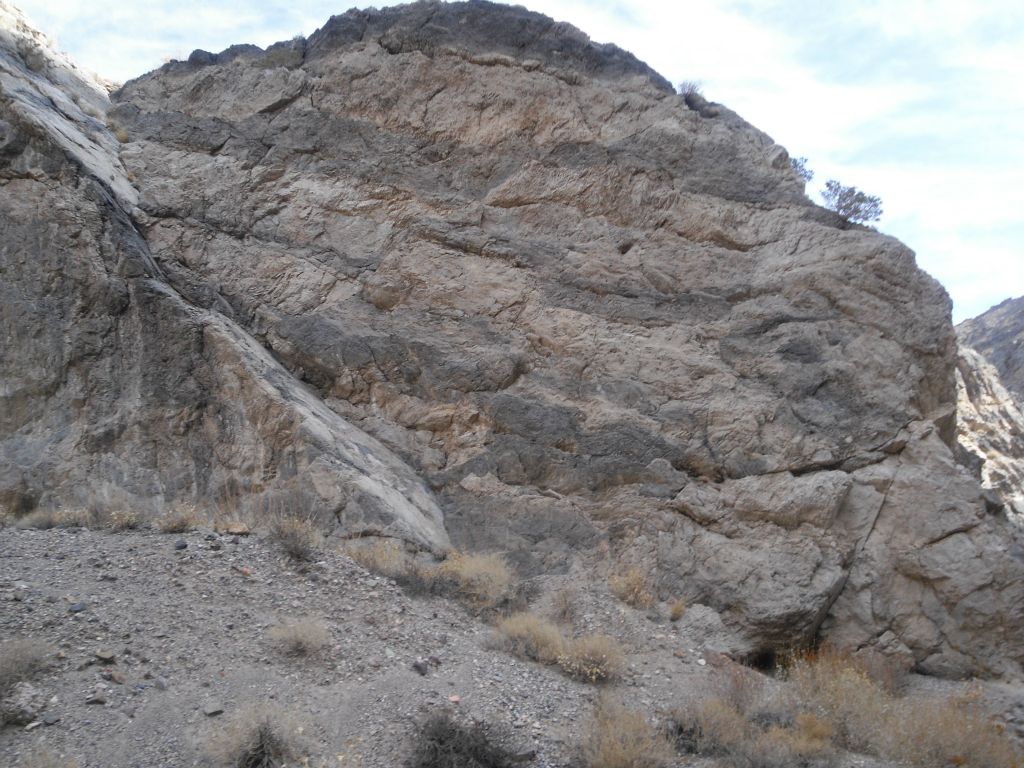 Passing by an interesting rock formation: