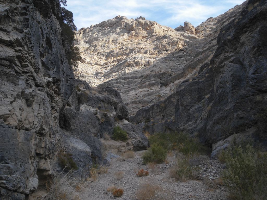 Up ahead, you can see the grey walls closing in together.  The canyon was about to get even more interesting: