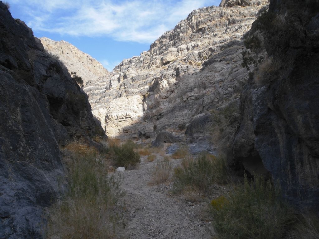 Approaching an area where sunshine appeared to be shining into the canyon: