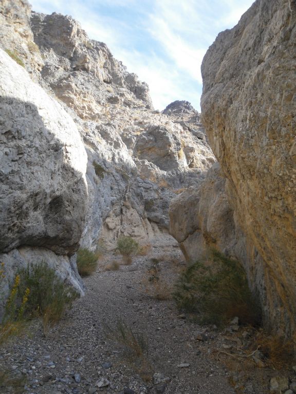There continued to be very little space in between the canyon walls: