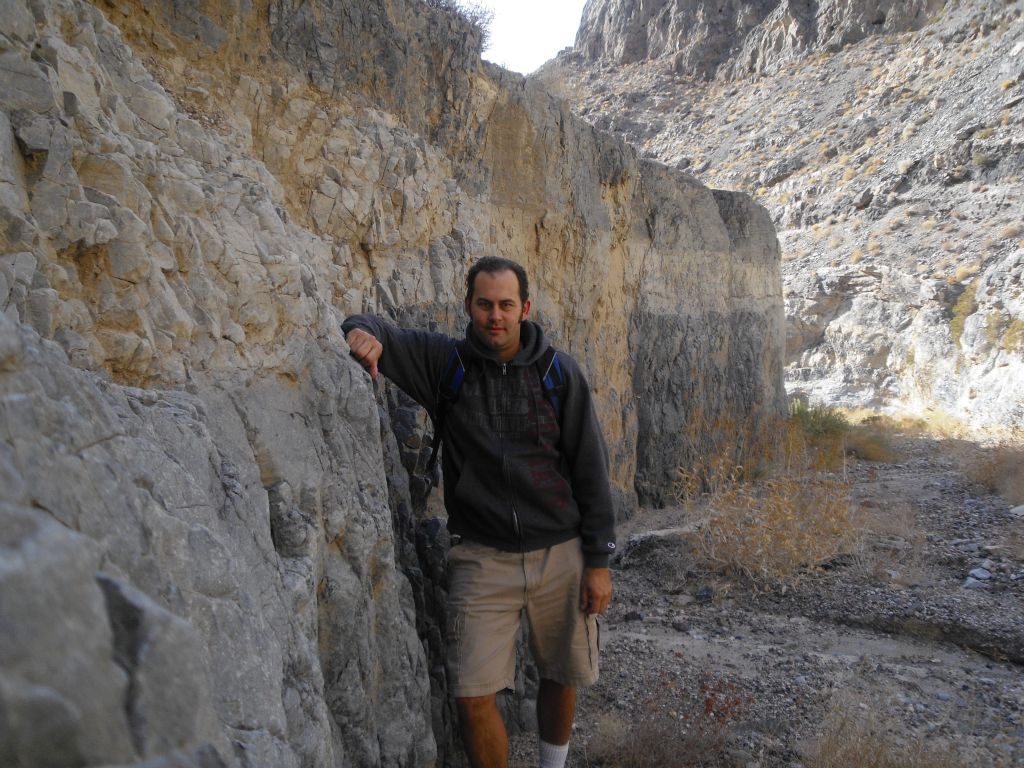 This was a neat long flat wall to stand next to: