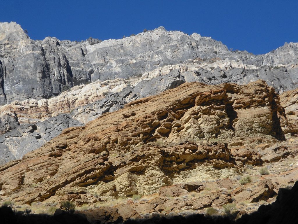 More spectacular cliffs to look up at.  The last mile before the 1st dry fall truly was a very scenic area: