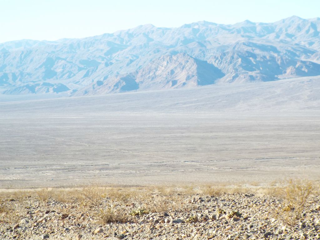 Looking back, we had nice views of West Side Trail stretching across toward the Niter Beds: