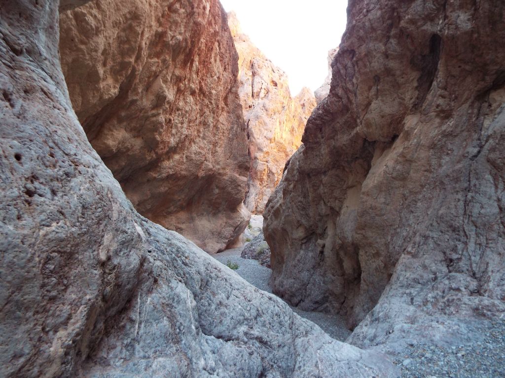 Looking back down canyon from the top of a small dry fall that was easy to climb: