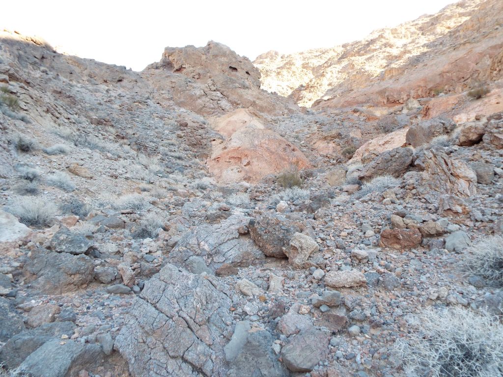 From this spot, it's simply a matter of using common sense and heading to the low saddle on the right: