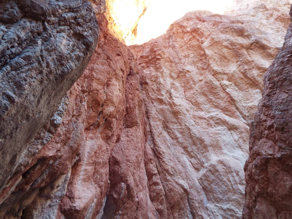 We couldn't stop admiring the beautiful walls high above us in the 1st Narrows.  Imagine how much more visitation Red Wall Canyon would get if the 1st major dry fall didn't exist: