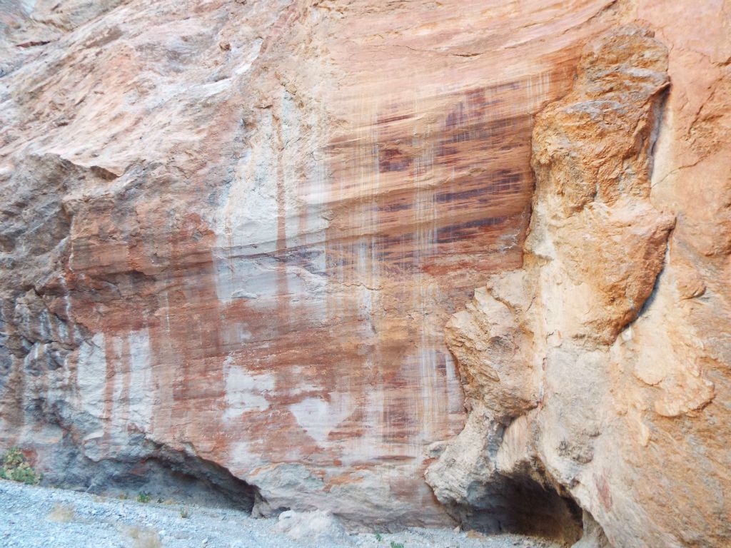 The famous slickenside of Red Wall Canyon is found within the 2nd Narrows: