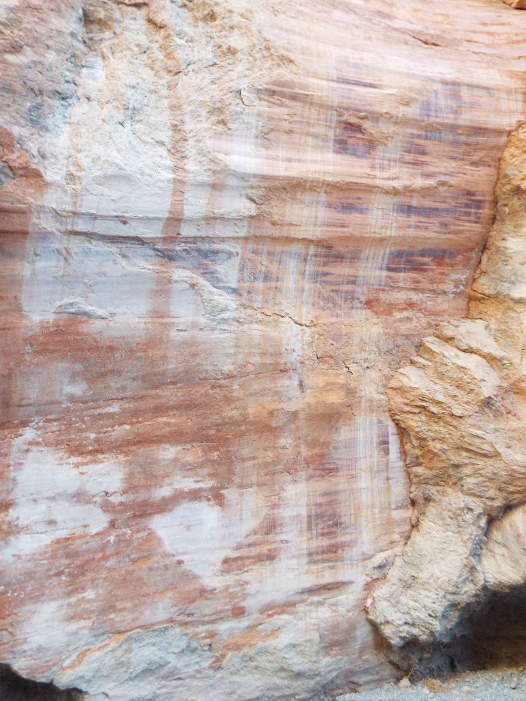 A full view of the slickenside which dominates the right side canyon wall: