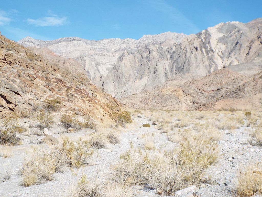 Red Wall Canyon becomes very wide open after the 3rd Narrows: