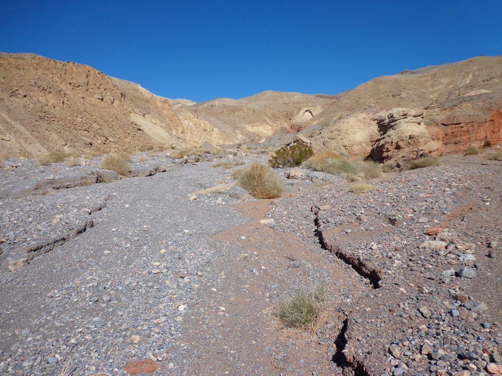 Rock Nettle's main canyon continues straight ahead: