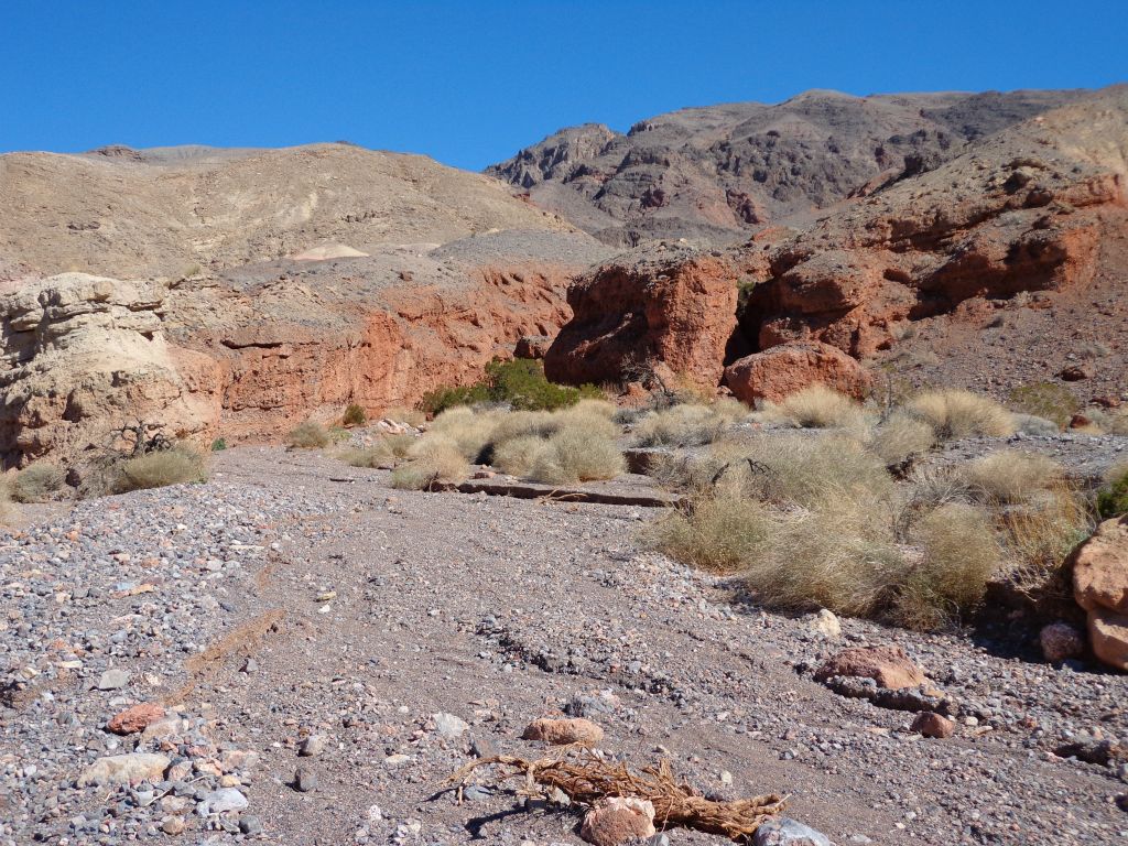 But we were turning off here into the RN Red Slot Canyon: