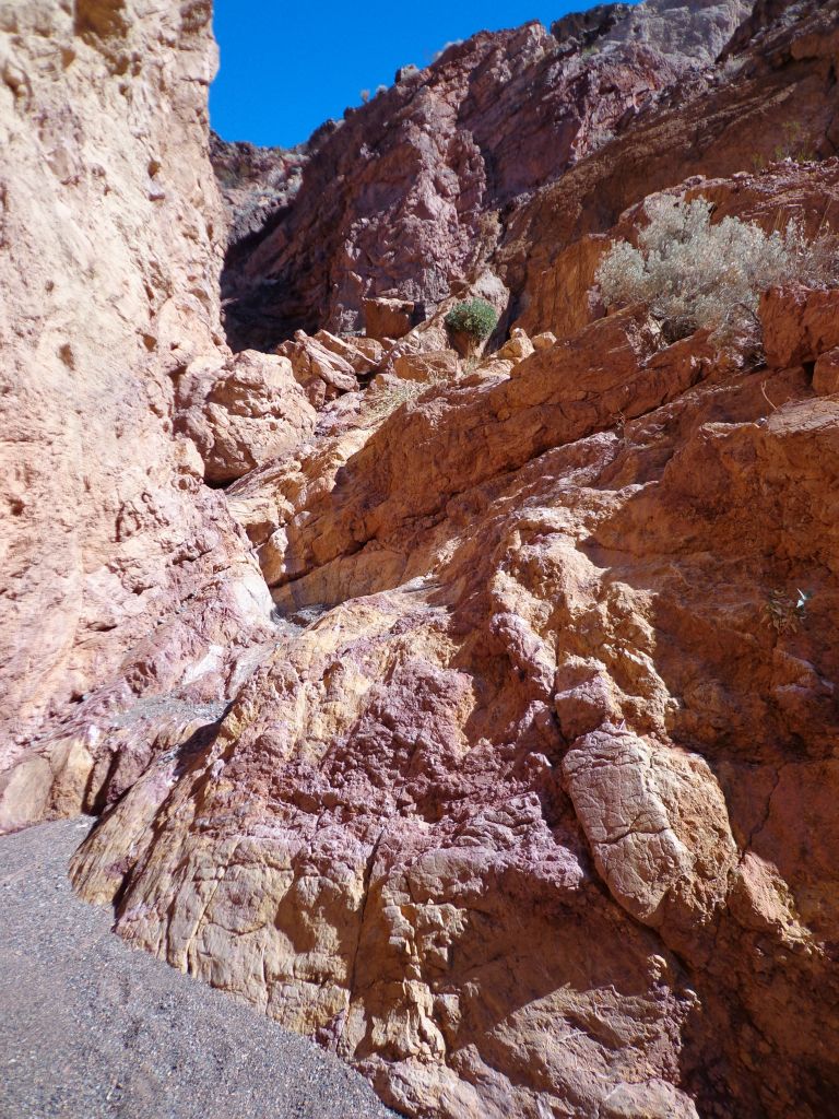 A small steep section that we had to climb past:
