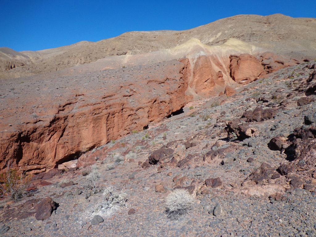 We kept heading straight toward what looked like the easiest way to get back into the canyon: