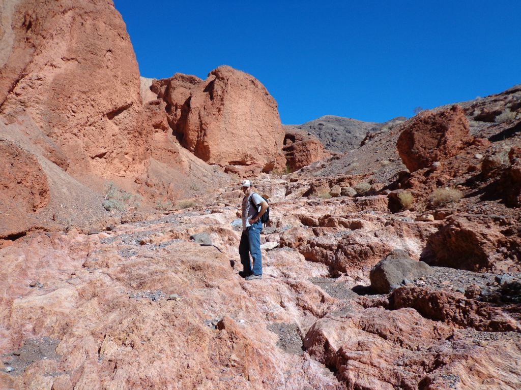 Steve getting ready to head farther up canyon:
