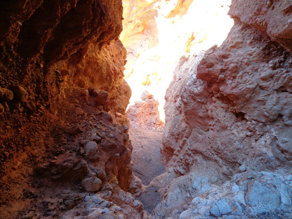 From the top looking back down, you can see how beautiful the cave area is, which you might also call the central slot narrows: