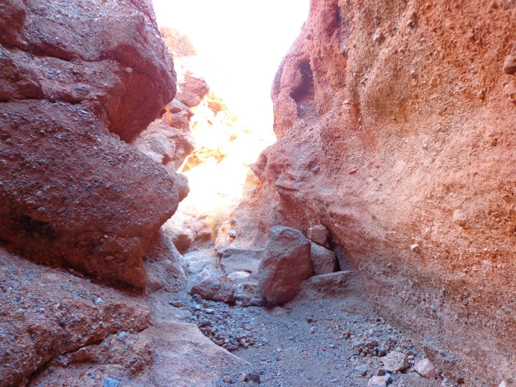 Two more pictures taken just before we emerged from the slot narrows: