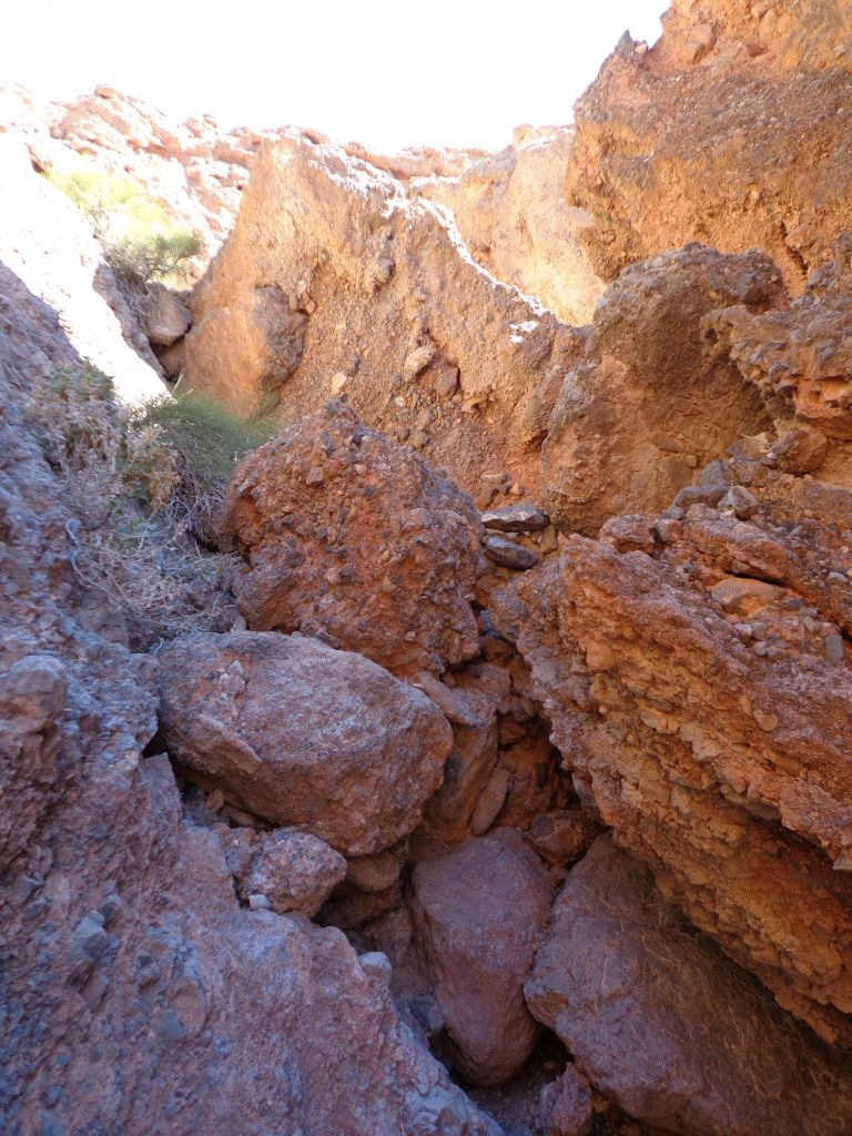 This is the spot where we stopped and turned around.  Things were getting treacherous: