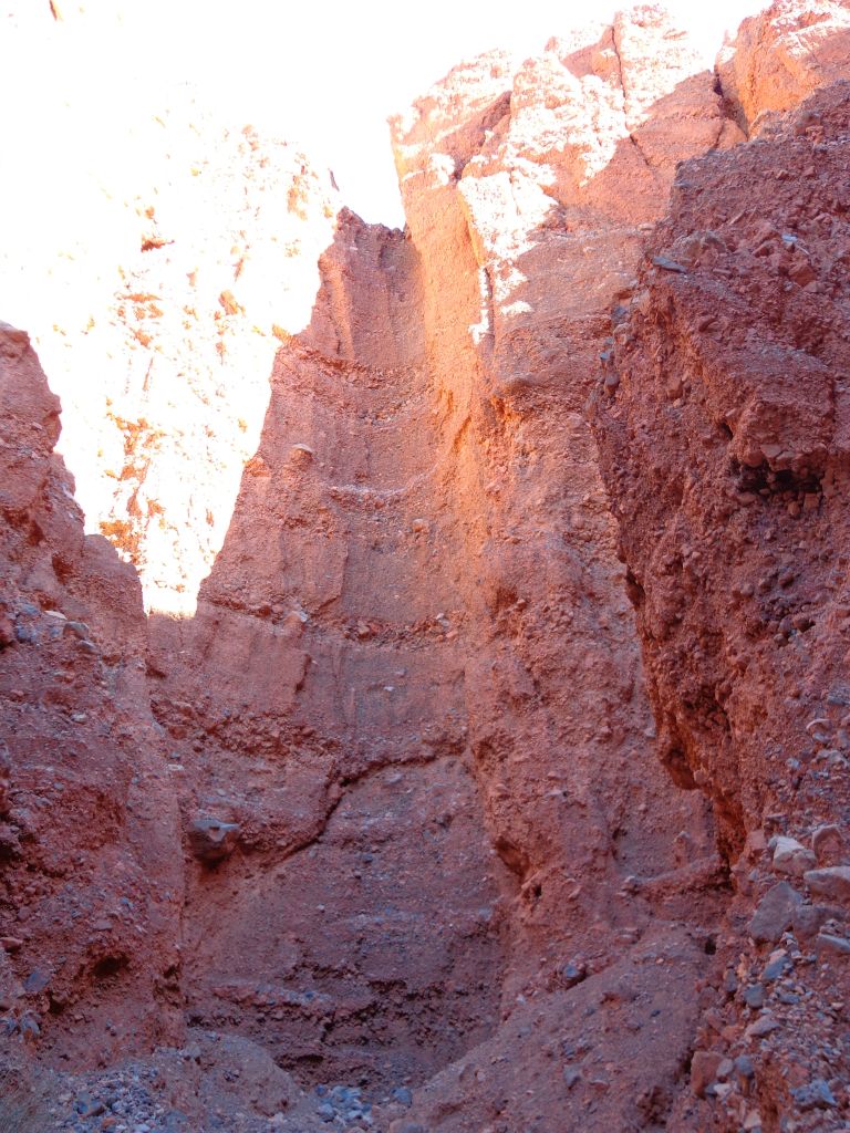 But the slots didn't go very far.  This one came to a quick end at this dry fall: