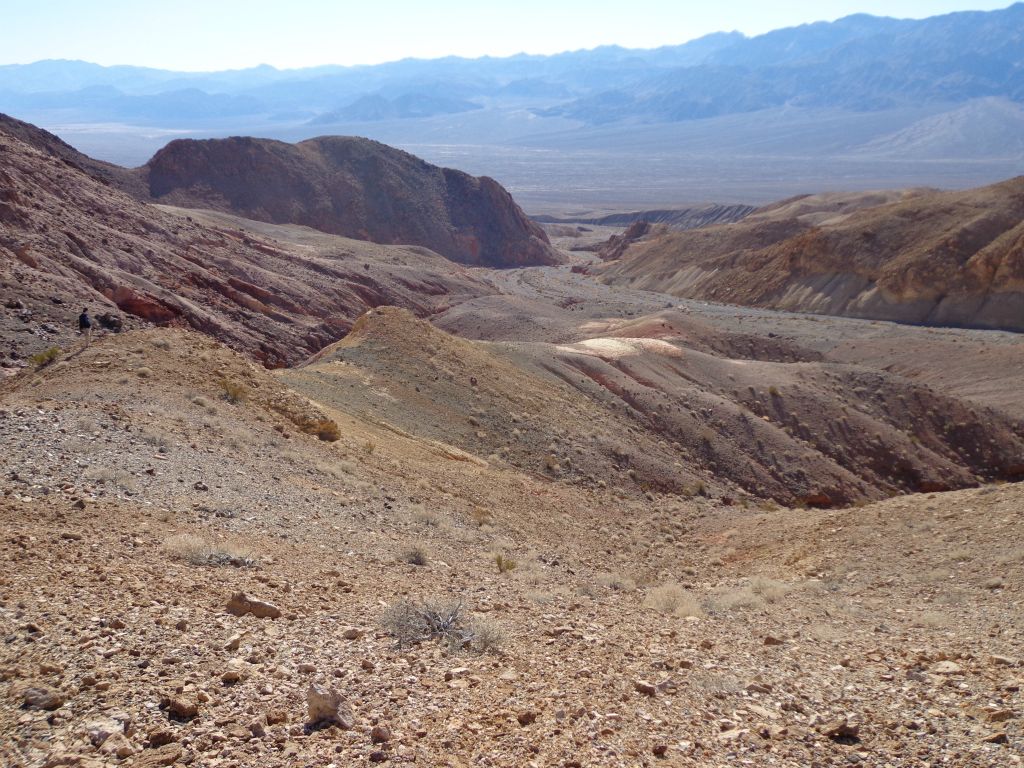 Looking down the long ridgeline which makes up the long bypass: