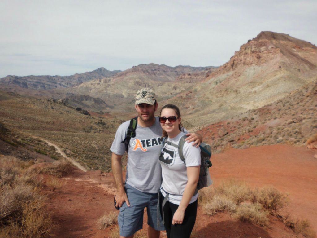 Steve and Tiffany just starting out on the hike above Red Pass: