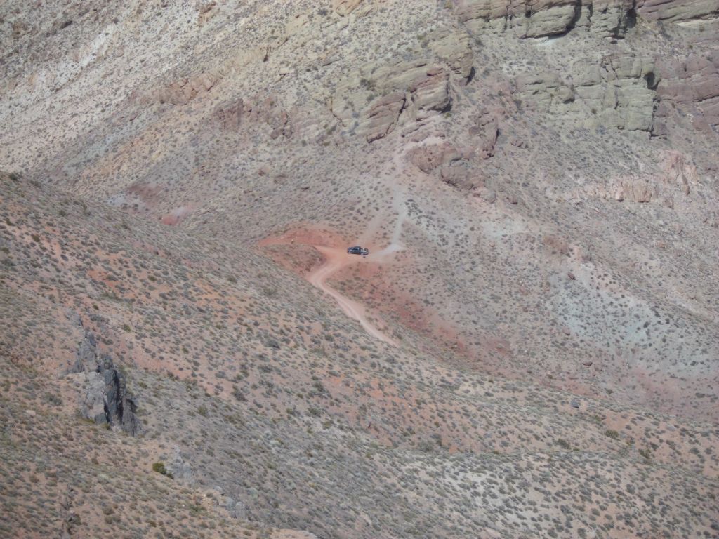 Far above Red Pass now, which would not be visible for much longer: