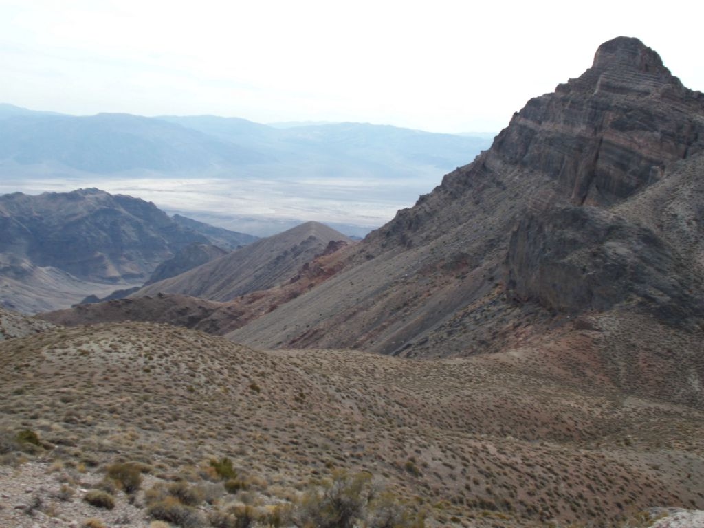 This picture shows the route down, where we had to lose 400 feet of elevation in order to keep going: