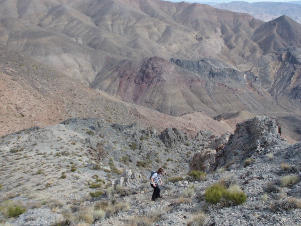 Tiffany tackling this portion as the hike got quite a bit steeper: